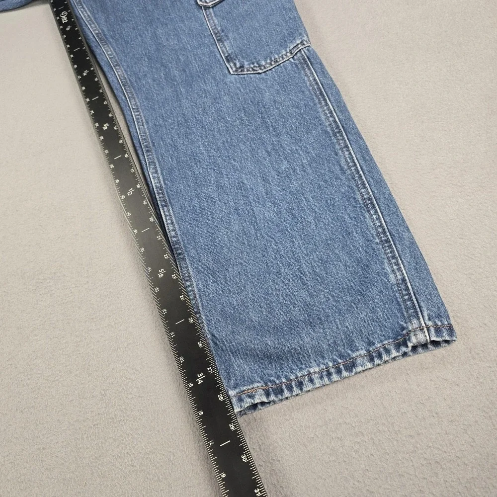 Levis Premium 568‎ Jeans Mens 30x30 Blue Loose Straight Cargo Denim Pants NWT